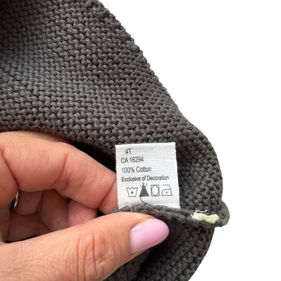 Hallmark Baby Gray Knit Cardigan Sweater Size 4T - Picture 6 of 6